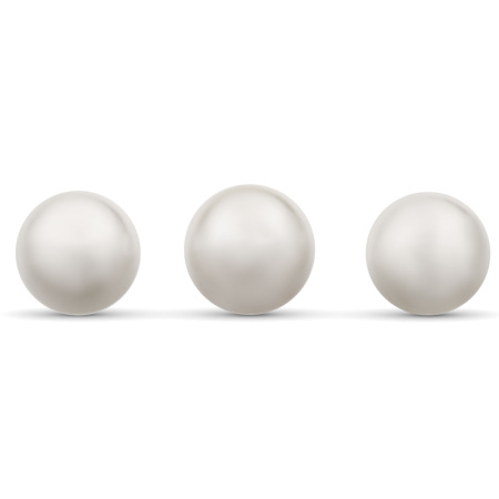 Жемчуг Шар 6.0*6.5 Белый