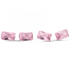 Фианит Октагон 12.0*10.0 Розовый