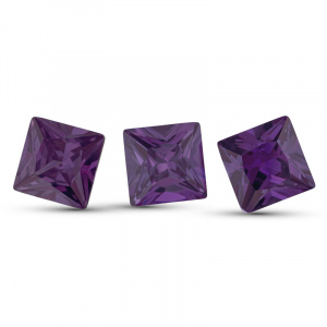 Фианит Принцесса 3.5*3.5 Аметист