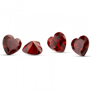 Фианит Сердце 6.0*6.0 Гранат
