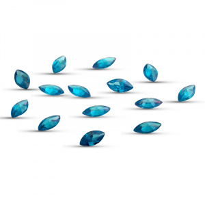 Фианит Маркиз 5.0*2.5 Аквамарин