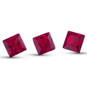 Корунд Принцесса 2.0*2.0 Рубин№5