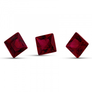 Корунд Принцесса 8.0*8.0 Рубин№8