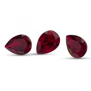 Корунд Груша 4.0*3.0 Рубин№8