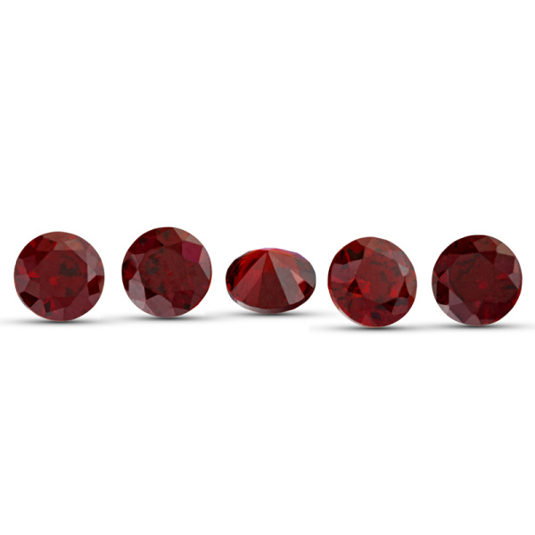 Фианит Круг 2.0 Гранат
