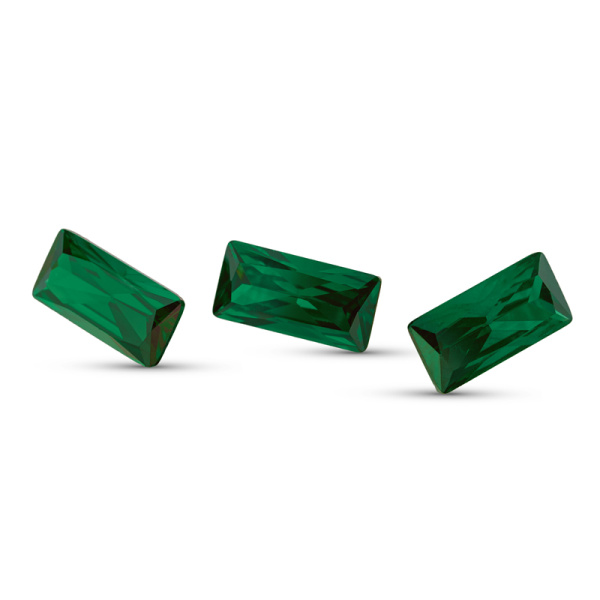 Фианит Багет 5.0*2.5 Зеленый